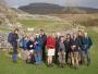 Group photo at Crina Bottom with Ingleborough in the background