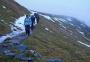 Coming down off Pen y Ghent