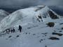  Descending between Aonach Beag to the Col for Aonach Mor - a tad tricky on all this snow