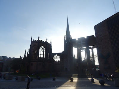 Coventry old and new cathedrals