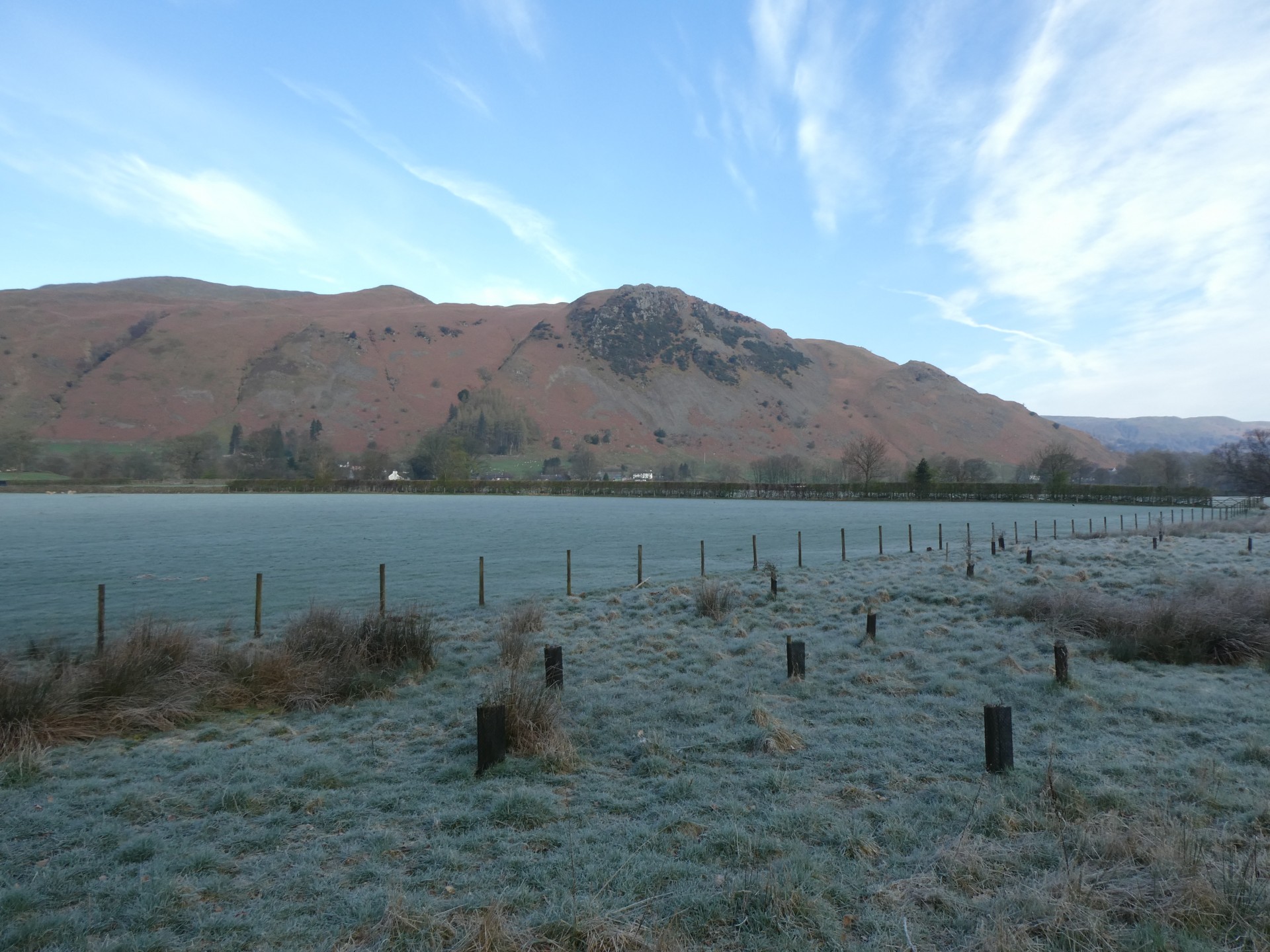 Frosty view of Arnison Crag