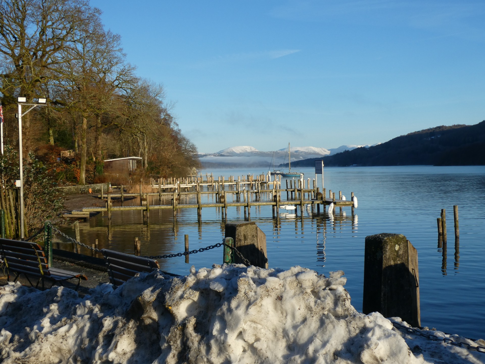 The very end of Lake Windermere