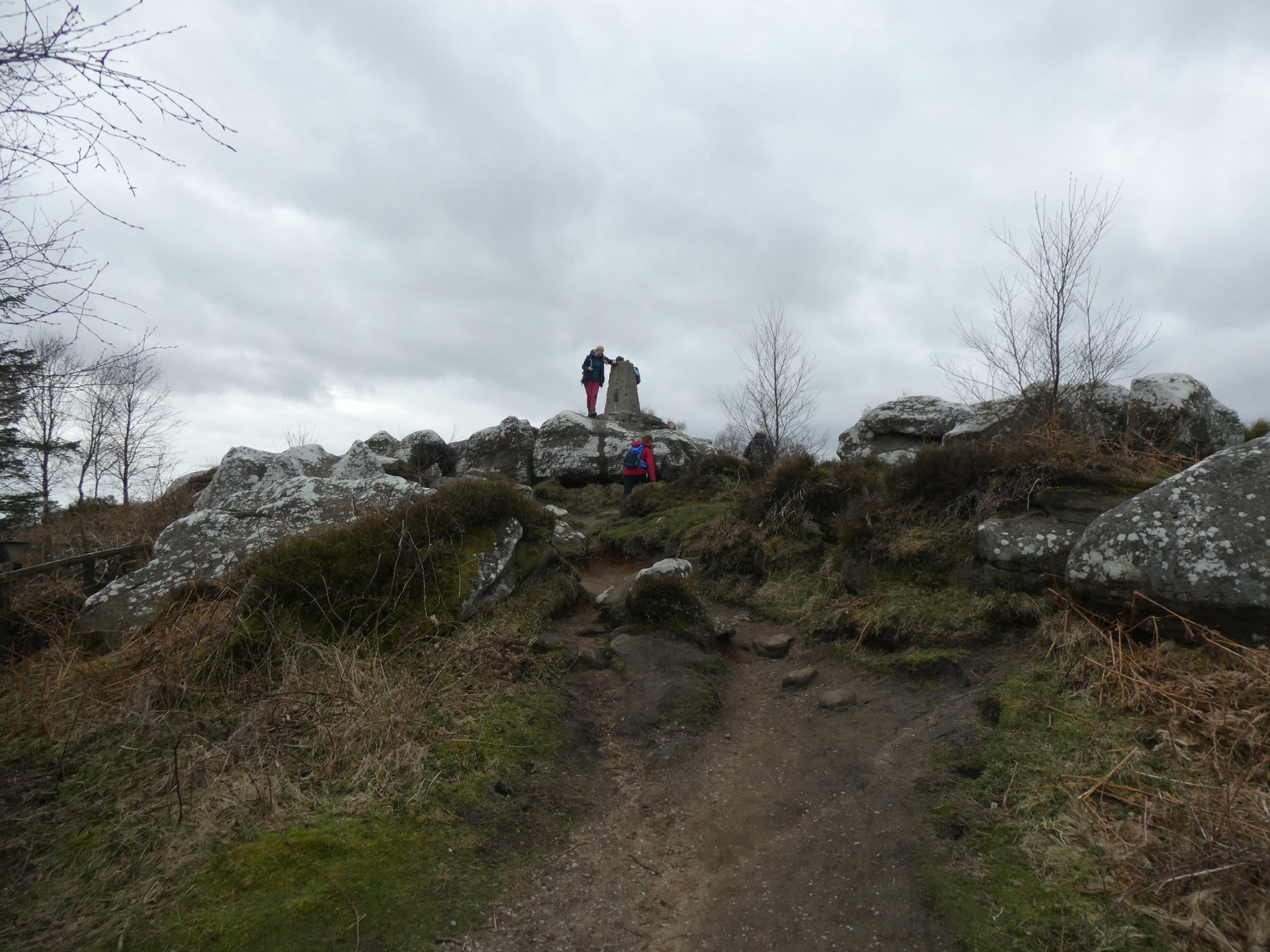 The Trig Point at Brimham Rocks